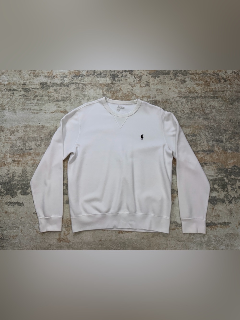 Polo Ralph Lauren Performance White Sweatshirt Medium